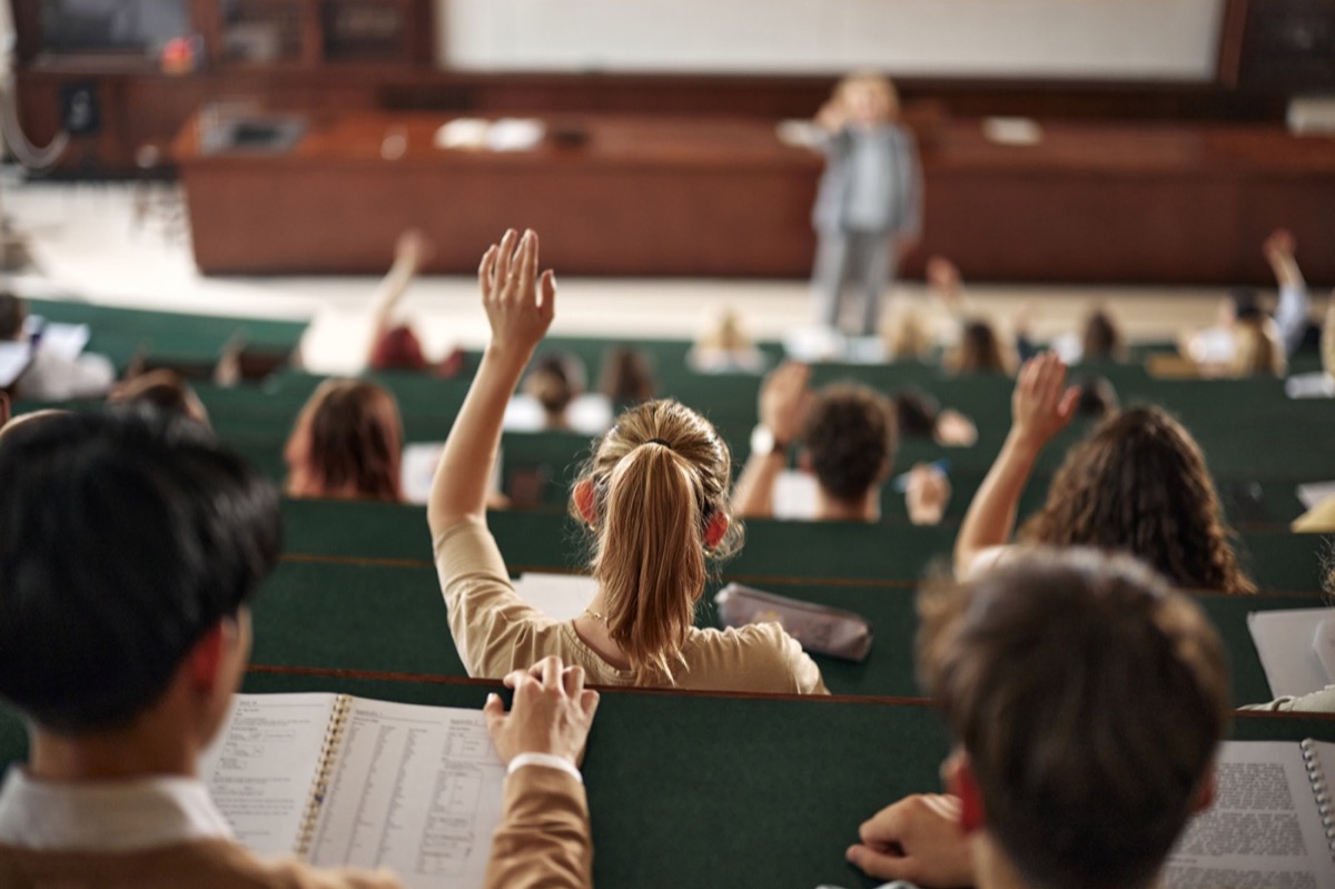 Students and faculty in a university setting representing universities and colleges client segment