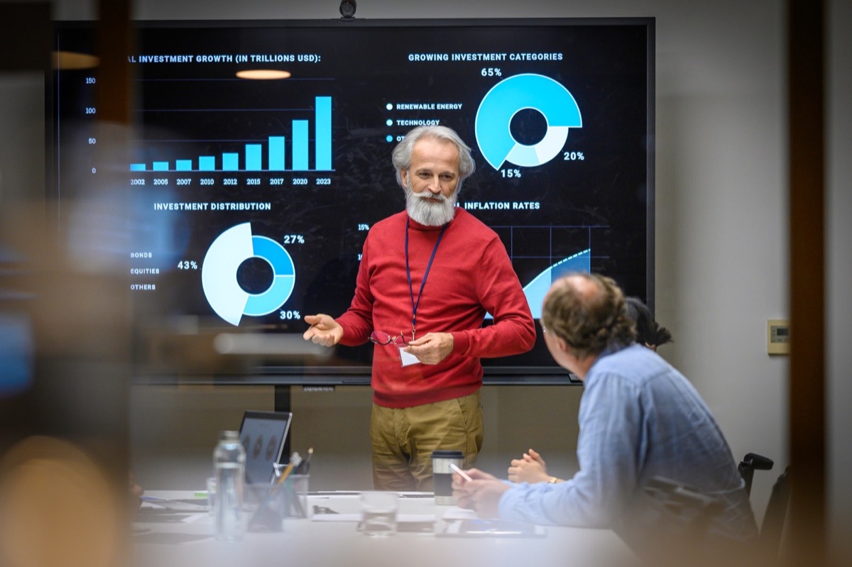 Philanthropy-focused collaboration scene representing foundations and philanthropists